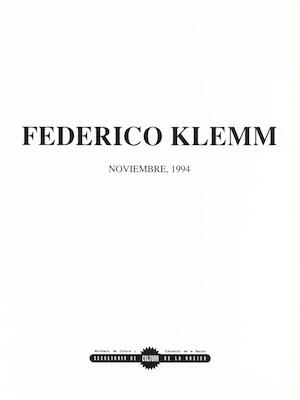 Federico Klemm. Mitologías virtuales 